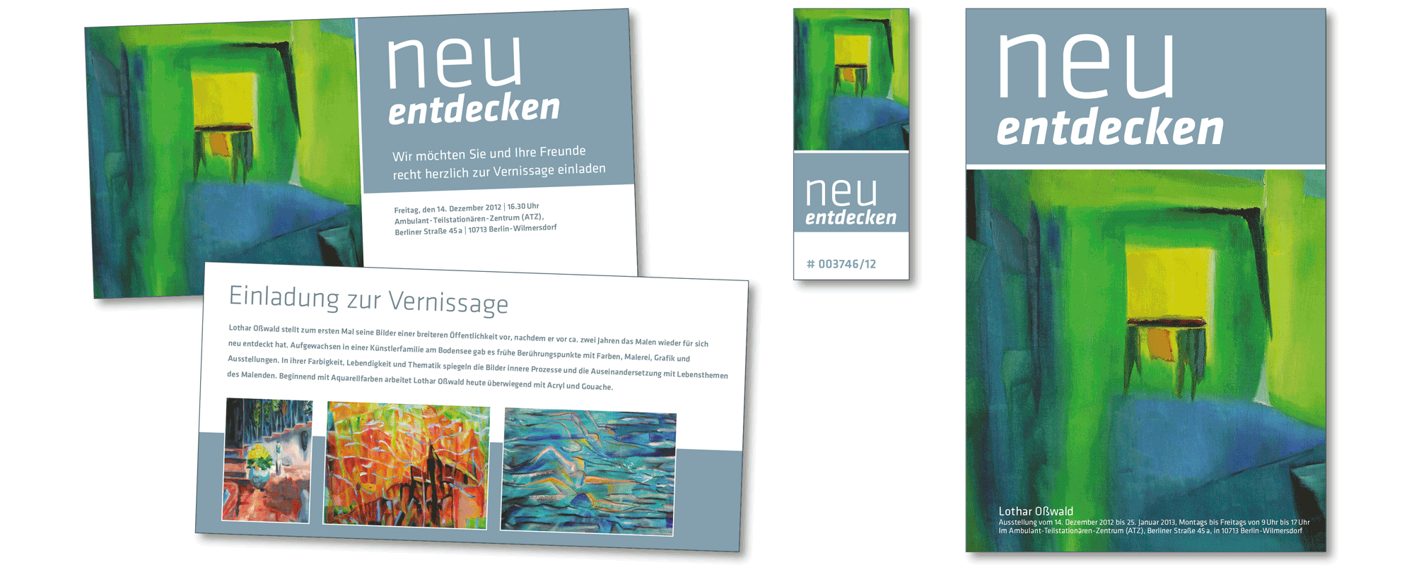 Einladungskarte zur Vernissage | Eintrittskarte | Plakat.